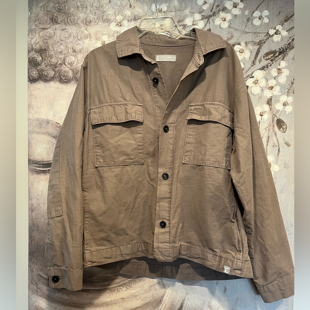 Everlane Organic Cotton Comfy Casual Tan Jacket